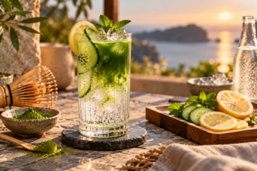 Creamy Matcha-Coco Frappé