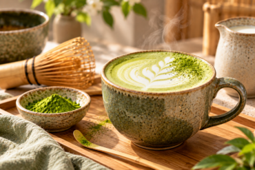Matcha-Zitronen-Spritz